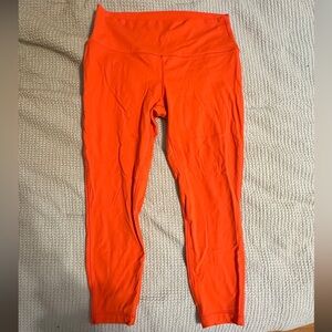 Orange Lululemon Align Leggings